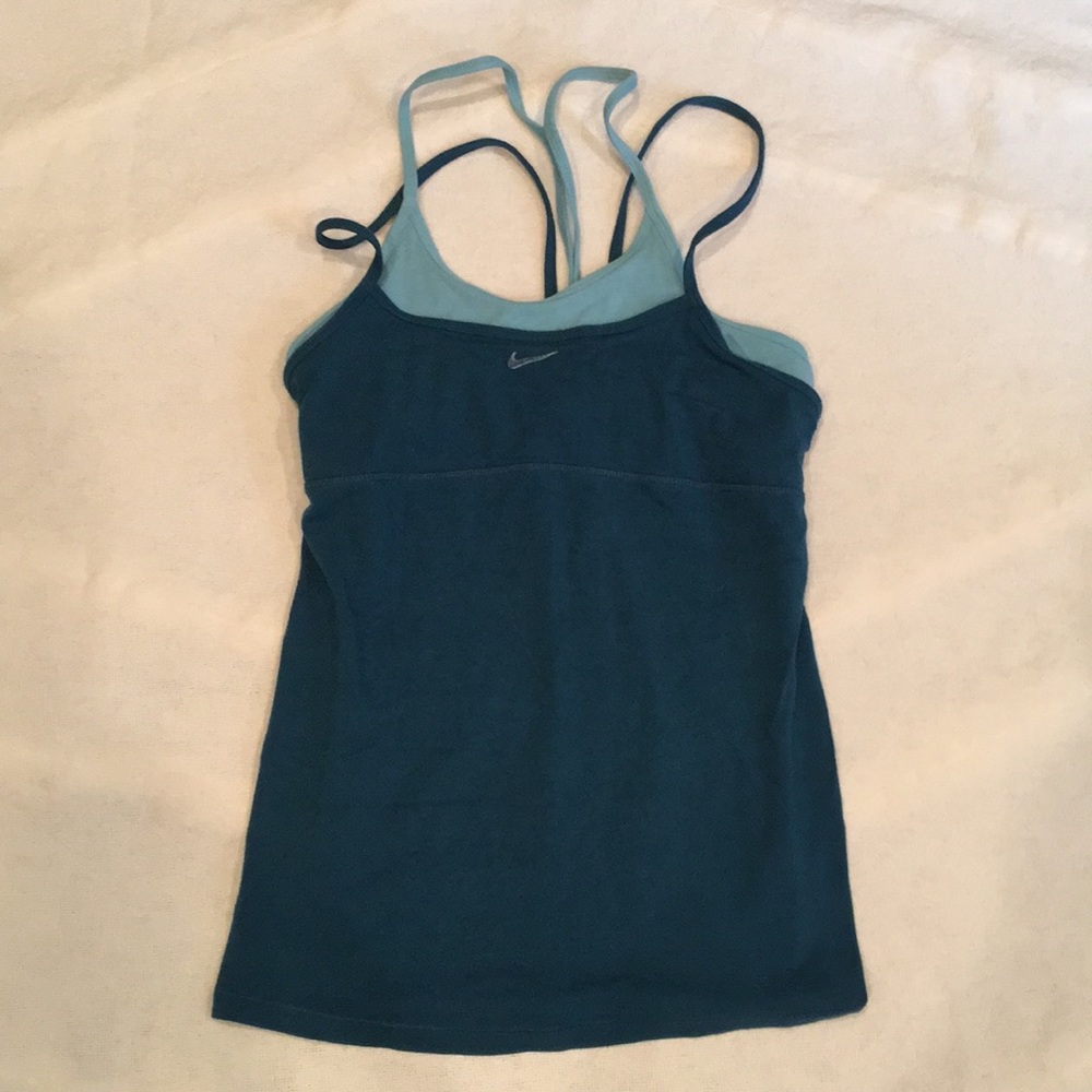 Blue Nike Athletic Top w/ Built-In Bra